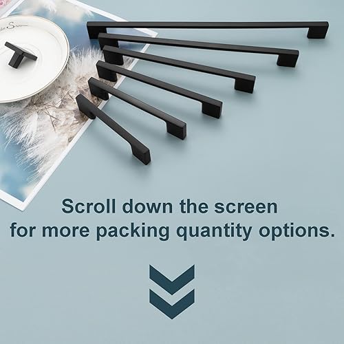 Miniatura 4 de Koofizo UZP01 Manija cuadrada para puertas de muebles y cajones de dormitorio baño armario escritorio cómoda cocina