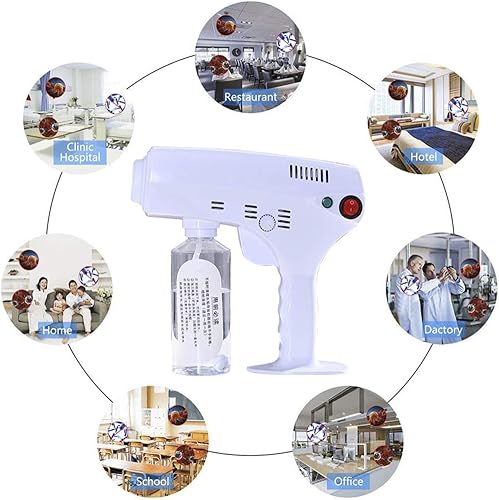 Miniatura 4 de Nano Steam Gun Micro Mist Salon Tratamiento Máquina de vapor para el cabello, pistola de vapor nano eléctrica esterilizador de mano, desinfectante