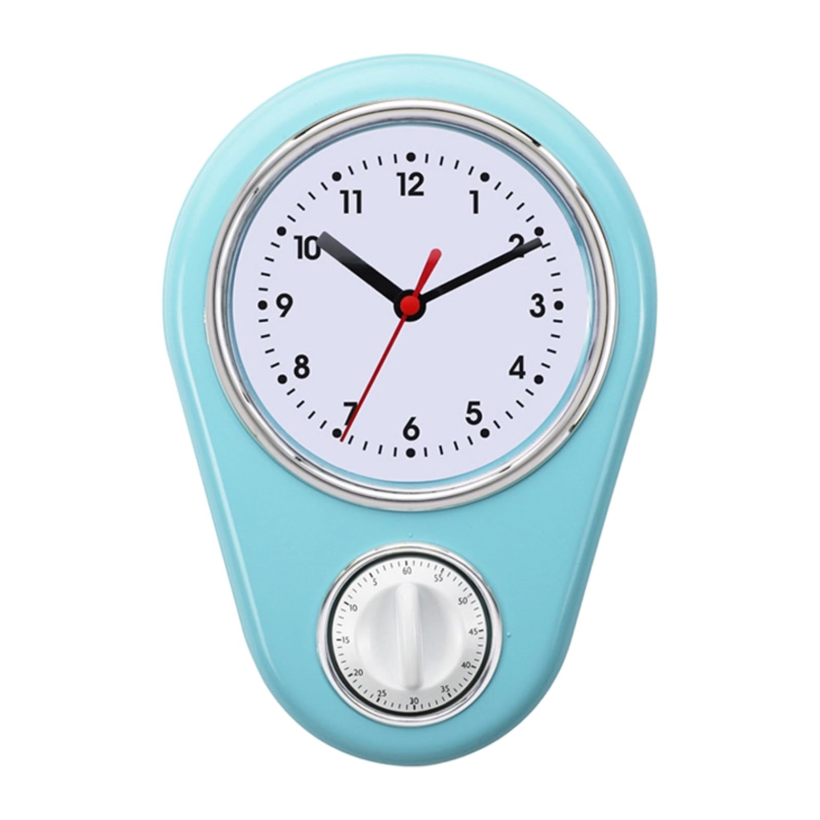 Avejjbaey 9Inch Kitchen Timer Wall Clock Multifunction Precises Quiet Operations Quartzs Clock 60 Minutes Visual Countdown Timer Wall