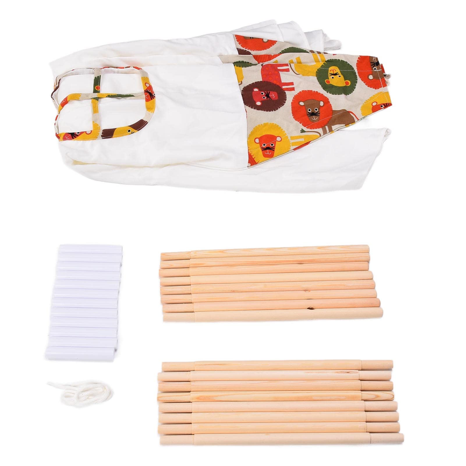 Tienda de Campaña para Niños con Diseño de Animales de Dibujos Animados, Tienda de Juegos Interior y Exterior para Niños para Juegos Creativos, para Mayores de 3 Años, Material de Algodón
