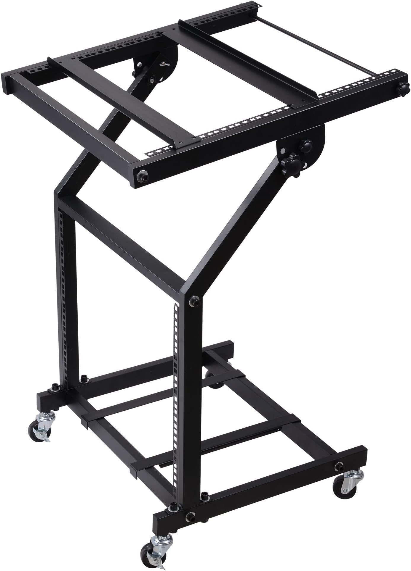 Amazon.com: 12U Adjustable DJ Stand Mixer Rack Music Show Equipment ...