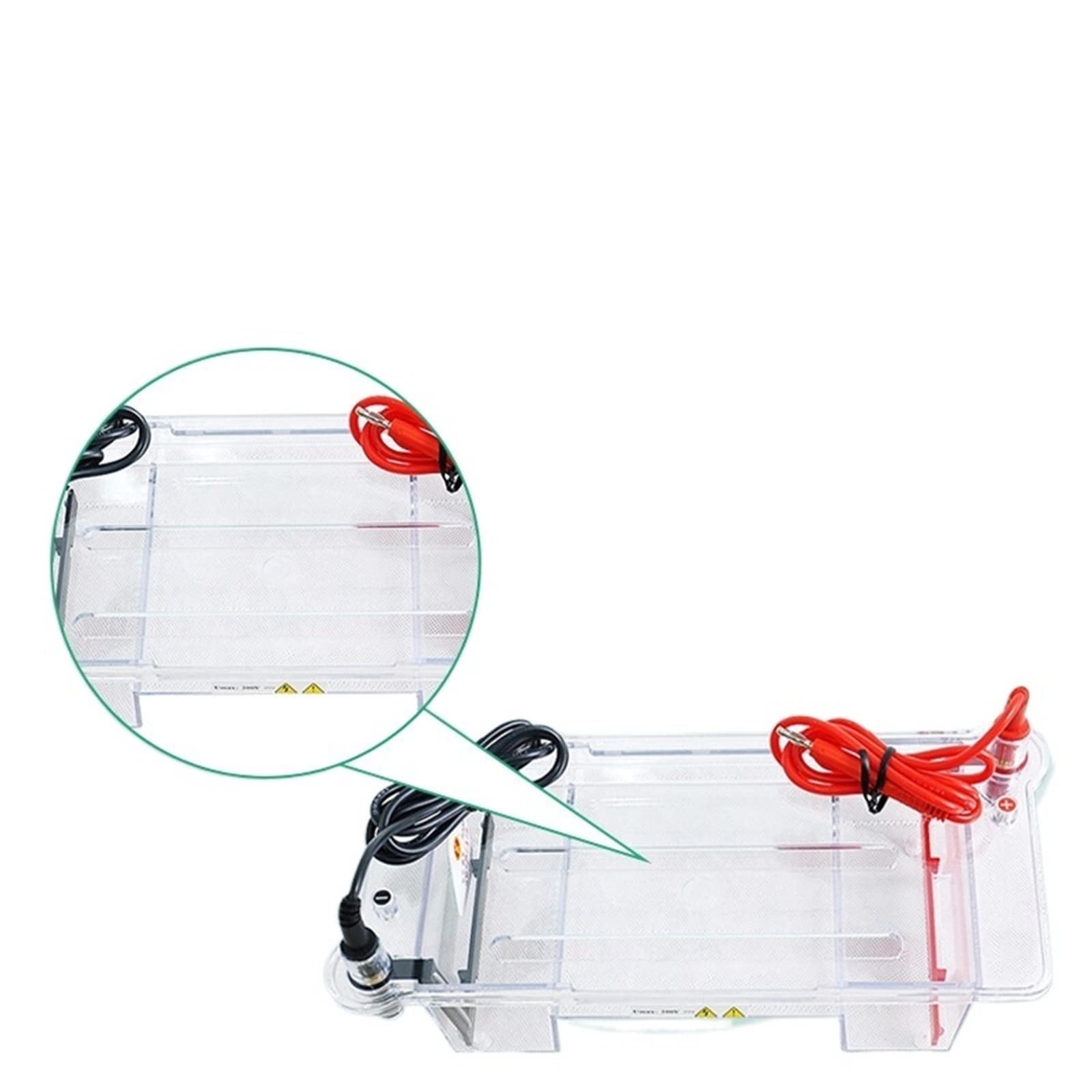 Gelelektrophoresesystem, Elektrophoresegerät, Horizontales Agarose-Elektrophoresegerät DYCP-31CN Laborprotein-Gelelektrophoresebehälter für Klassenzimmer und kleine Labore