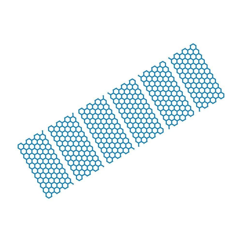Car Rear Tail Light Vinyl Film Stickers for BMW Auto Honeycomb Graphics Decor Decals(Glossy Blue)