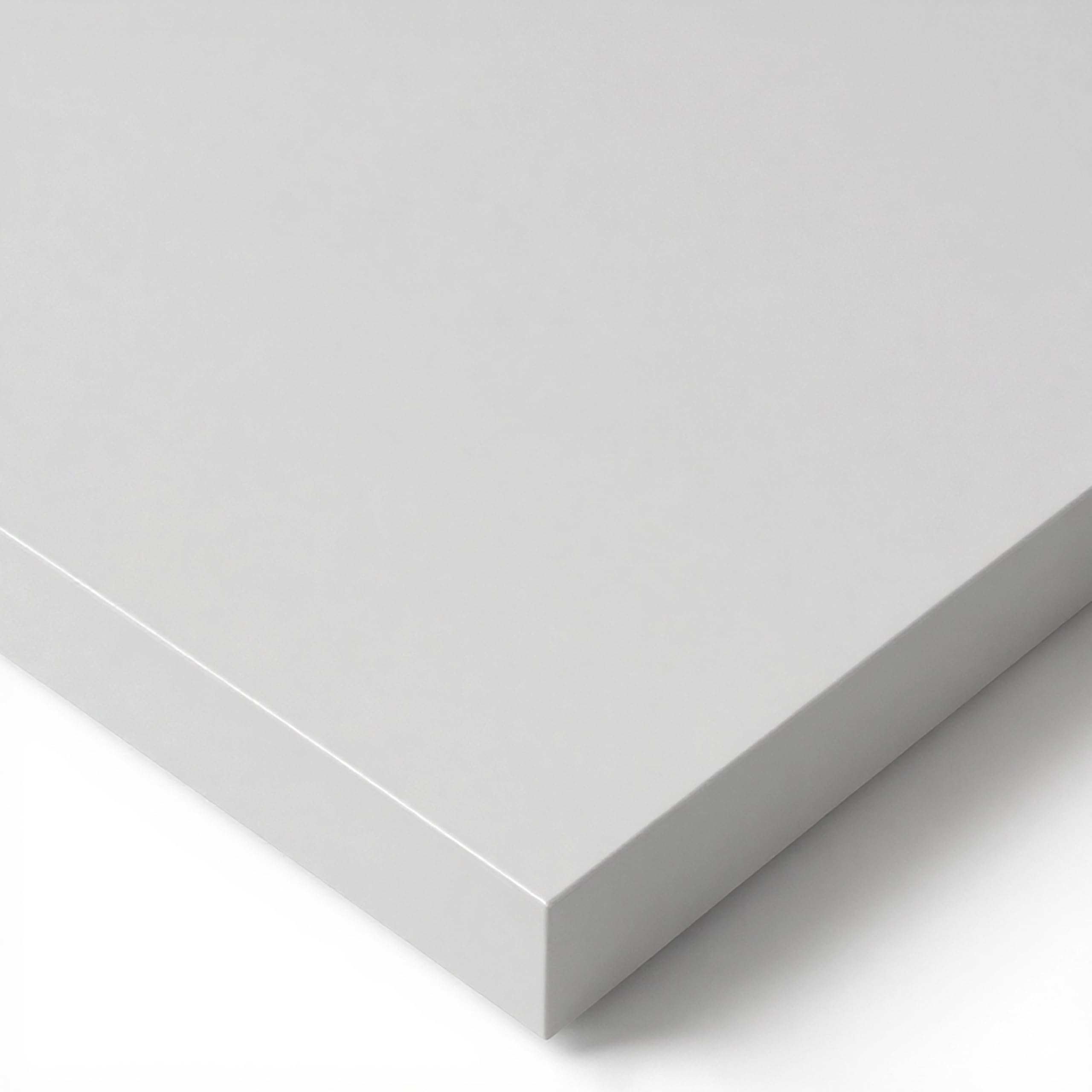POKAR Table Top 140x70 cm | Desk Top 25 mm Thick | Perfect for Height Adjustable Standing Desk or Dining Table DIY | Durable Laminated Table Top | Made in Europe | Grey — image 1