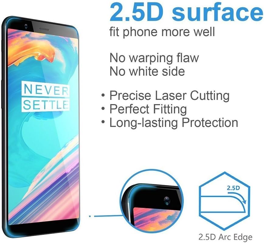 RKINC Screen Protector for LG Stylo 5, Full Coverage Tempered Glass Screen Protector [2.5D Round Edge][9H Hardness][Crystal Clear][Scratch Resist] for LG Stylo 5(2 Pack, Black)