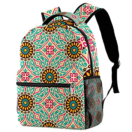 Sac à dos ordinateur motif abstrait coloré pour homme et femme style décontracté
