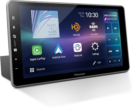 Pioneer DMH-WT5000NEX 9" Capacitive HD Screen Floating Display Car Stereo | Digital Multimedia Receiver, Wireless CarPlay & Android Auto, Alexa, Bluetooth, Backup Cam, HD Radio, Hi-Volt RCA, Pxlink App
