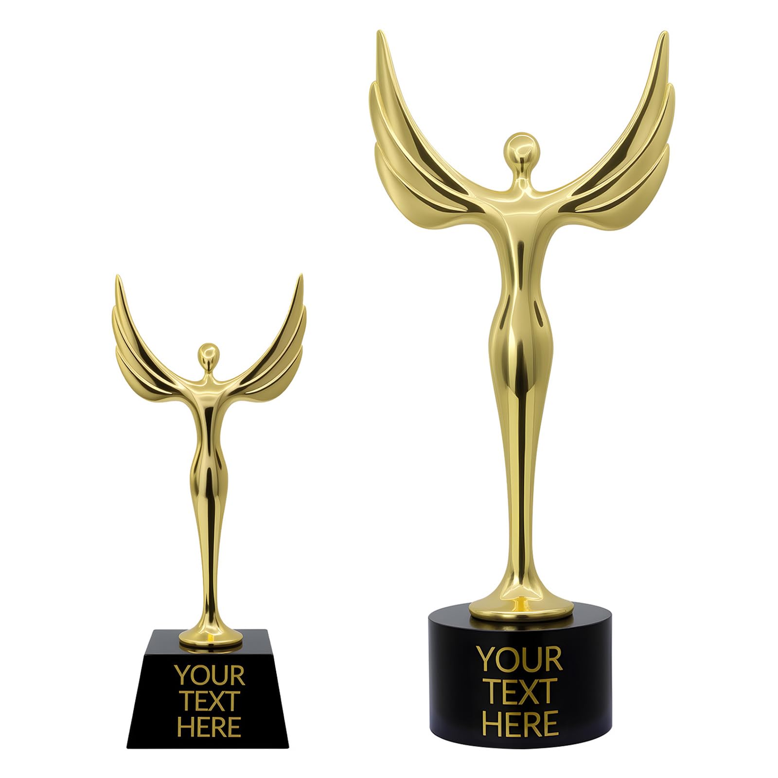 Trofeos Personalizados, Trofeo De Metal En Oro, Plata y Bronce con Grabado De Texto, Ideal para Ceremonias De Premiación, Competiciones y Logros Personales o de Equipo