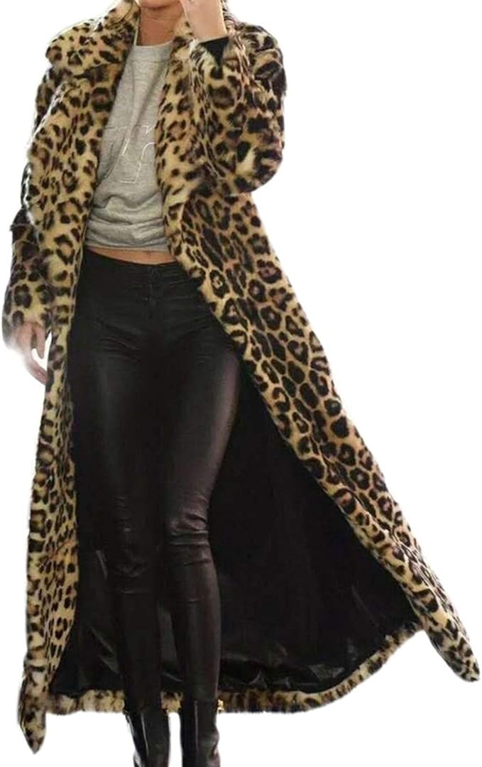 leopard coat amazon