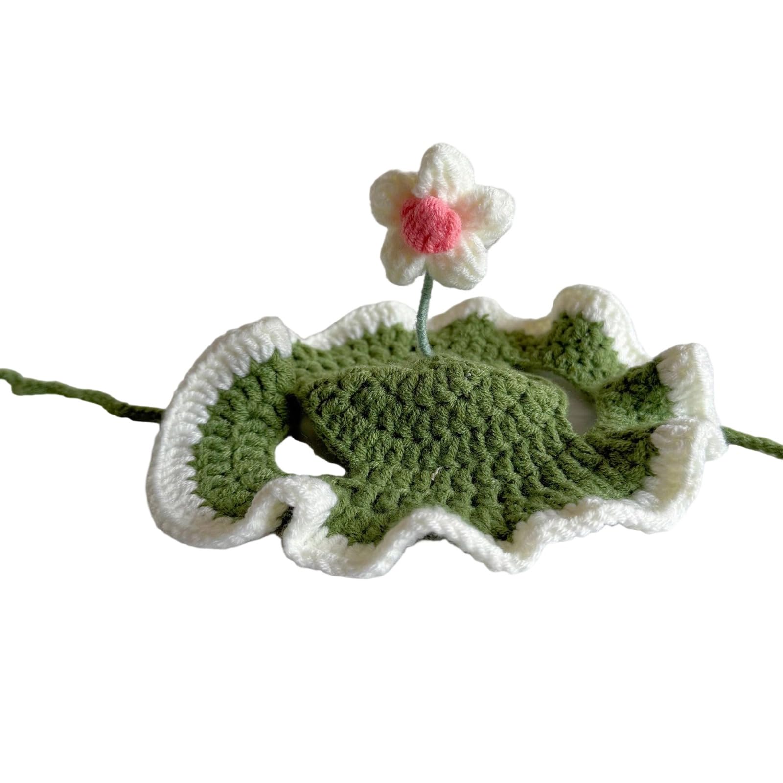 Maxtonser Pet Crocheted Hat Headgear Hat for Pet Holiday Decorations Woven Party Hat Puppy Dog Headgear Photo Props