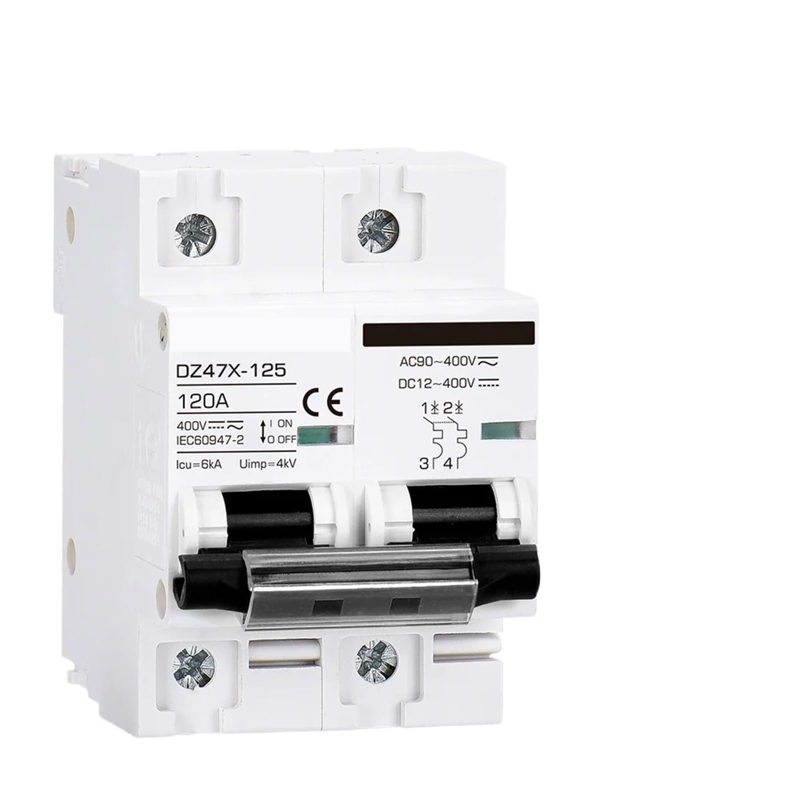 Disjoncteur CC protégeant batterie et panneau solaire 400V 15A