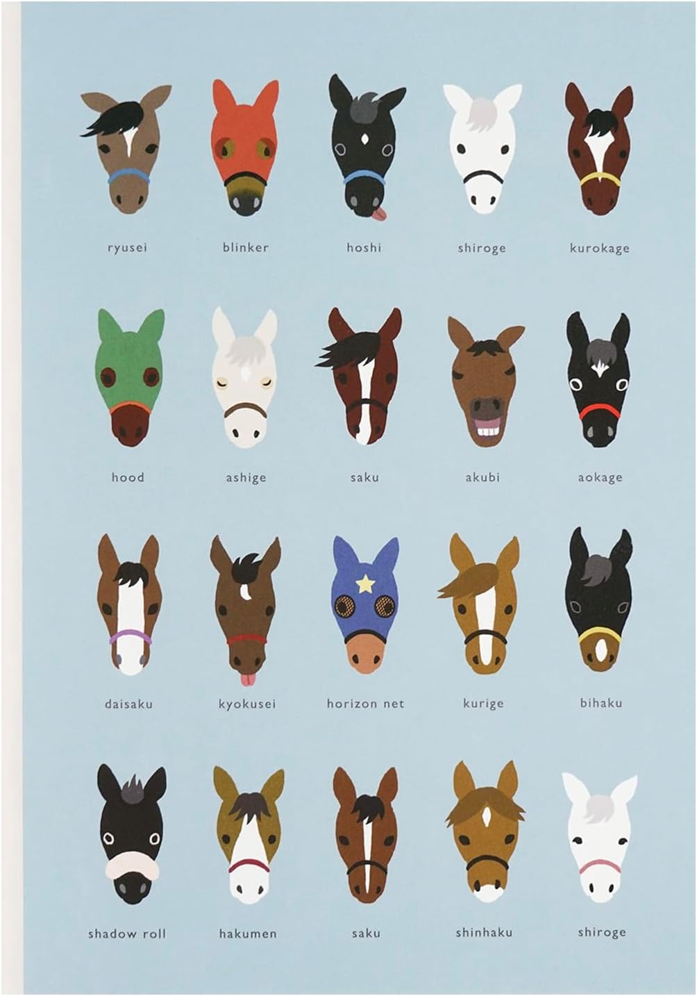 Greeting Life KEIBA Horse Racing A5 Notebook Goods ETN-213 Beige