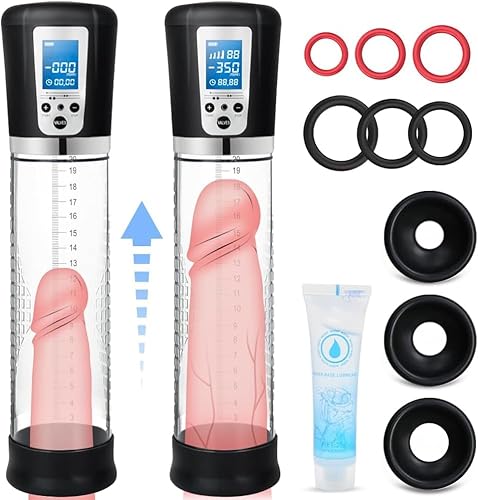 2026 Pump Penile Vacuum, 4X Suction & Pumping Training Device, Bigger & Harder & Longer XUJ512 (Black B)