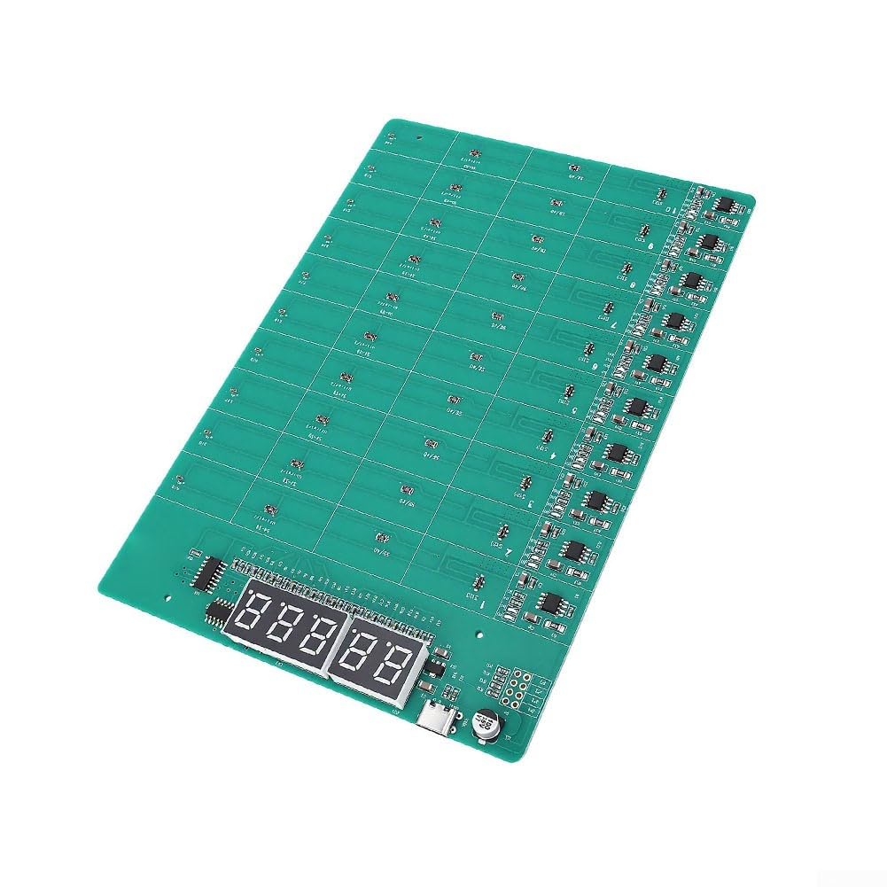 Orologio per tester batteria, per scheda di ricarica di attivazione della batteria, strumento di test per pila a bottone per test e riattivazione della batteria
