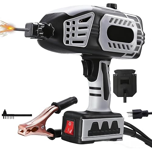 Portable Welding Machine Handheld, 110V ARC Welder Gun with IGBT Inverter, 20-180A Output Máquina De Soldar, Variable Current Adjustment, Household Welding Tool Kit Fit for 1/16"-1/8" Welding Rods