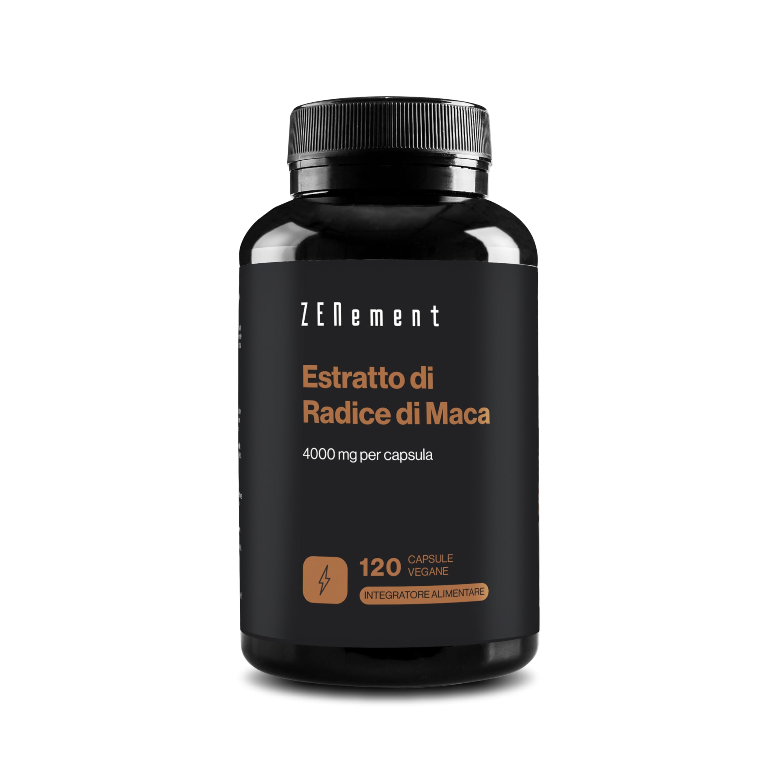 Maca Peruviana – Estratto di Radice standardizzato in Macaeni e Macamidi – 4000 mg di Pianta Intera per Capsula – Maca Donna e Uomo – 120 Capsule Vegane – Scorta per 4 Mesi – Zenement