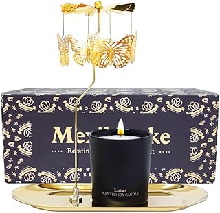 Birthday Gift for Women, Unique Butterfly Candle Gift for Mothers, Sisters, and Best Friends, Gift of Rotating Scented Candles for Mother's Day,Christmas,Easter,6 oz.