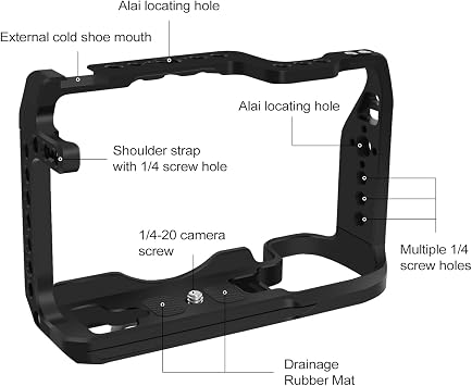 EOS RP Camera Cage, EOS RP Cage for Canon EOS RP Camera Bag Camera Rig Cold Shoe