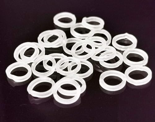 200 bandas elásticas de ortodoncia de 316 pulgadas, sin látex transparente, pesadas de 6.5 onzas, bandas de goma dentales pequeñas, frenos, trenzas