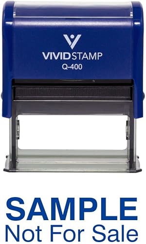 Miniatura 10 de Muestra no para la venta Sellos de goma autoentintados (tinta roja) - mediano