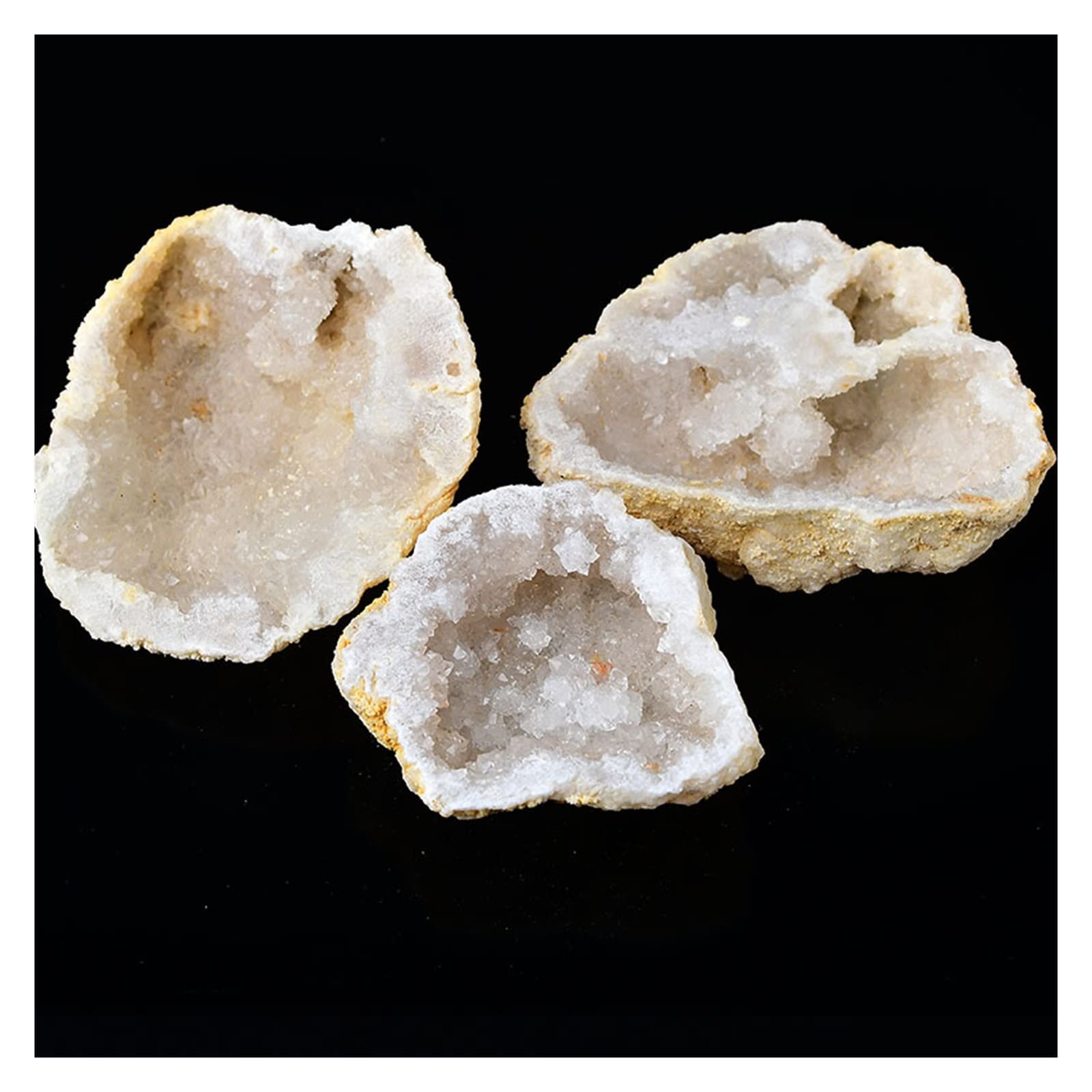 Amazon.co.jp: 天然水晶の原石 1pc 天然瑪瑙ジオード生クリスタル結晶