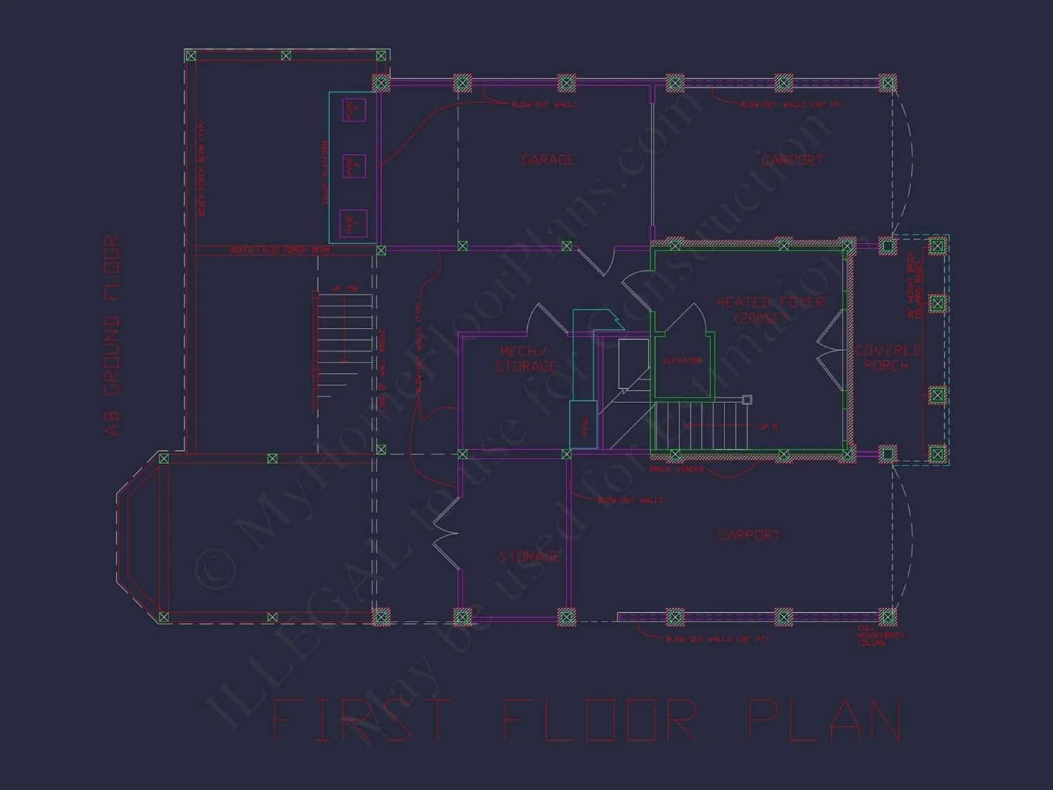 11-1900 House Plan - Luxury House Plan with 3 Floors, Modern Designs & Coastal Views