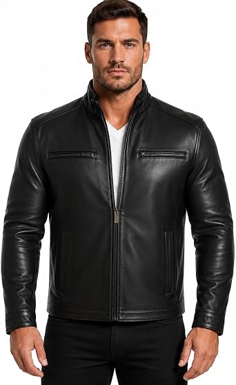 REED EST. 1950 Men's Jacket Genuine Lambskin Leather Winners Coat