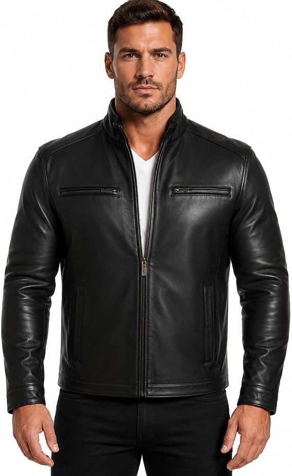 REED EST. 1950 Men's Jacket Genuine Lambskin Leather Winners Coat