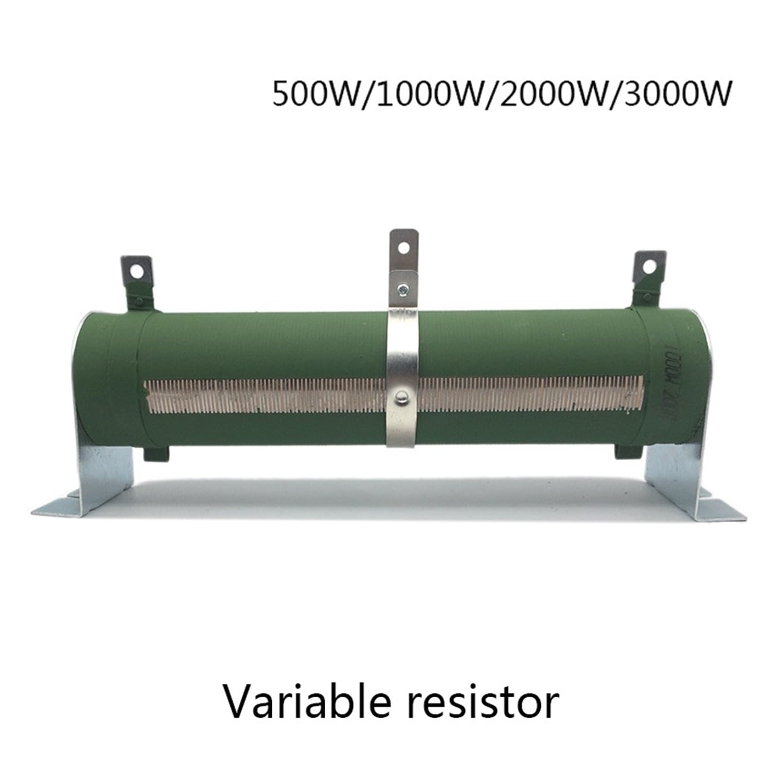 500 W 1000 W 2000 W 3000 W Variabler Widerstand, Potentiometer, Porzellanrohr, Einstellbarer Widerstand, Schieberheostat (Color : Max Power 500W, Size : Max R-1 ohm)