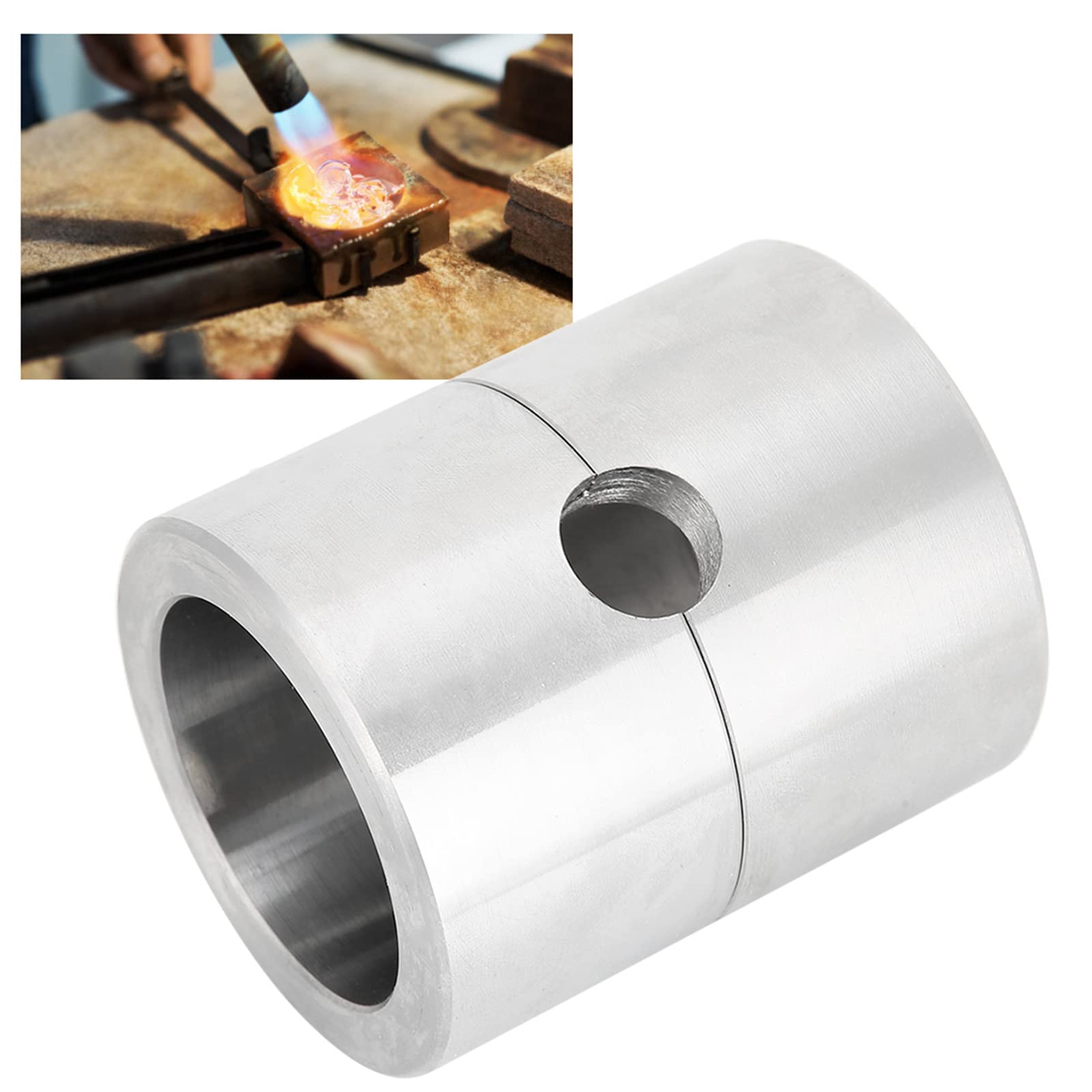 Metalowy garnek do odlewania biżuterii, wysokotemperaturowy pojemnik do topienia biżuterii DIY pojemnik do odlewania biżuterii do przetwarzania biżuterii