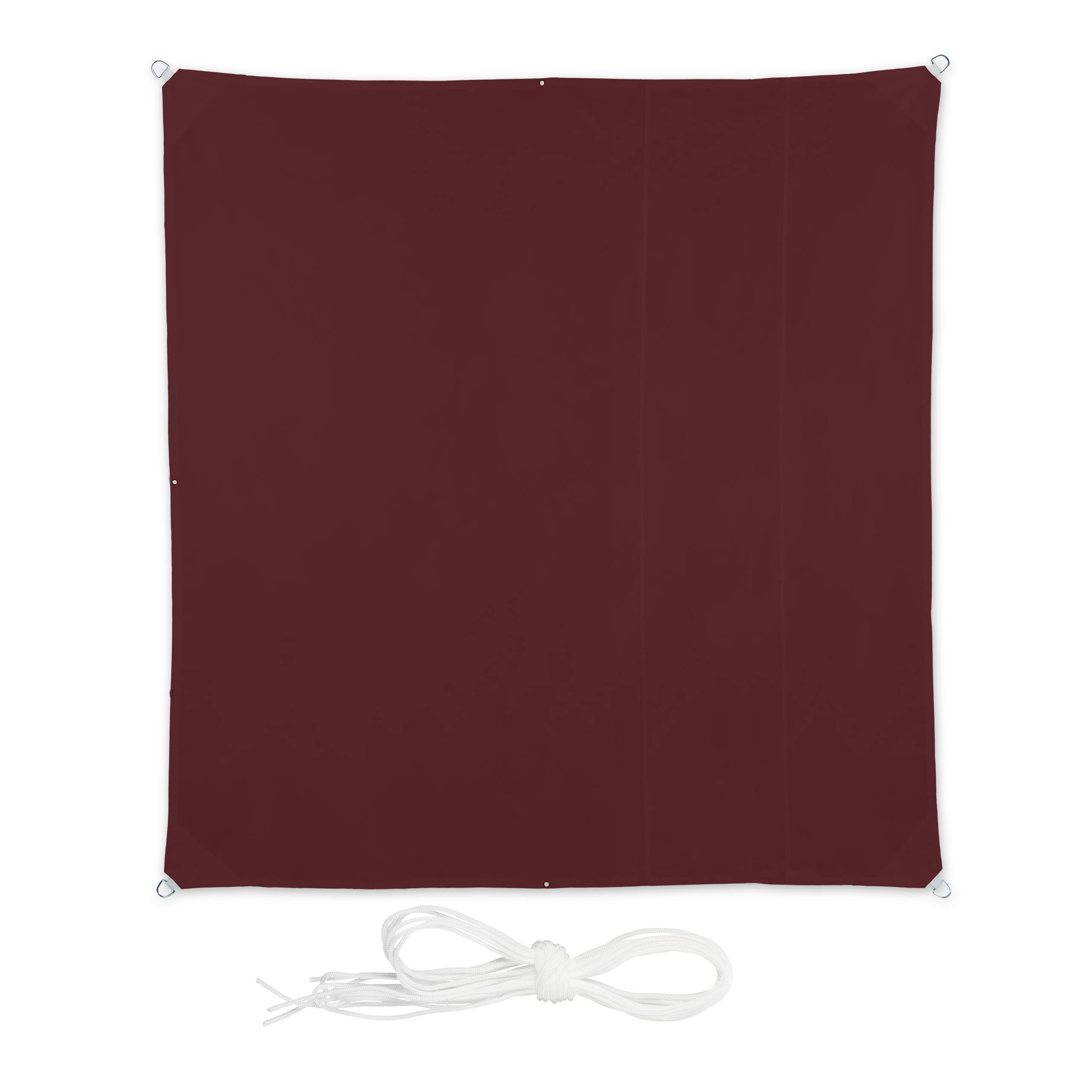 Voile d'ombrage carrée Relaxdays pour créer un coin de fraîcheur élégant dans votre jardin