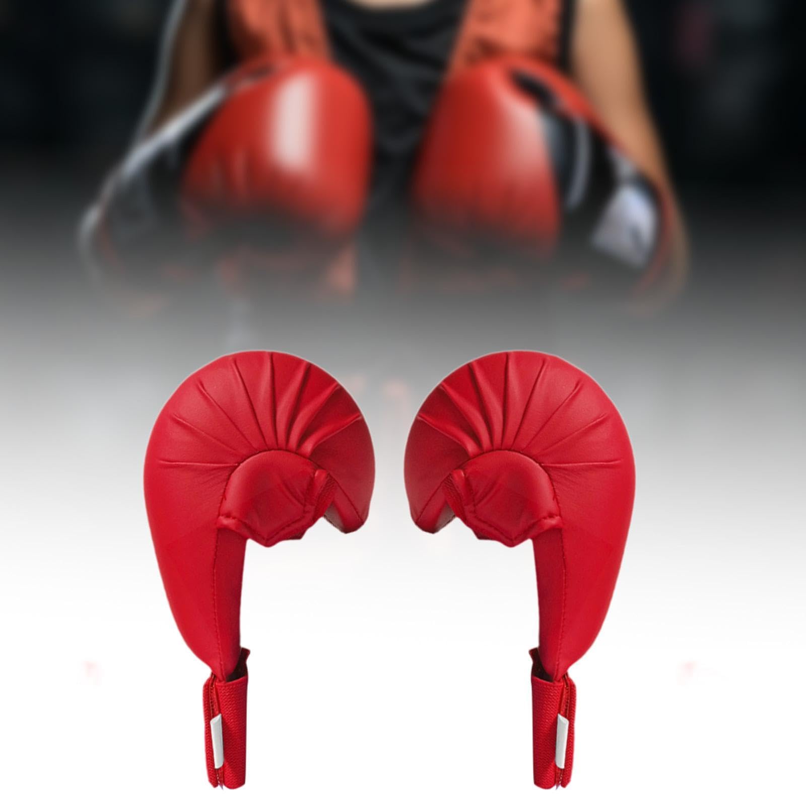 Fenteer 2X Guantes de Entrenamiento de Karate, Guantes de Boxeo, Entrenamiento, Deportes, Guardias de Competición Profesionales, Equipo de Kickboxing