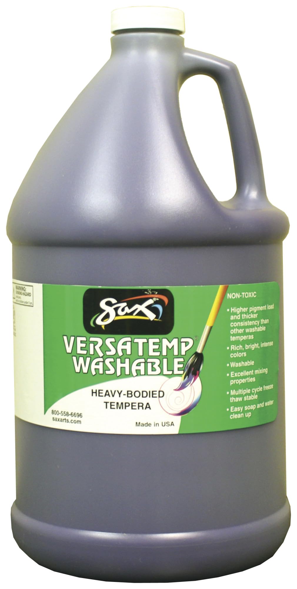 Sax Versatemp - Pintura de temperatura con cuerpo pesado, lavable, color violeta, 1 galón