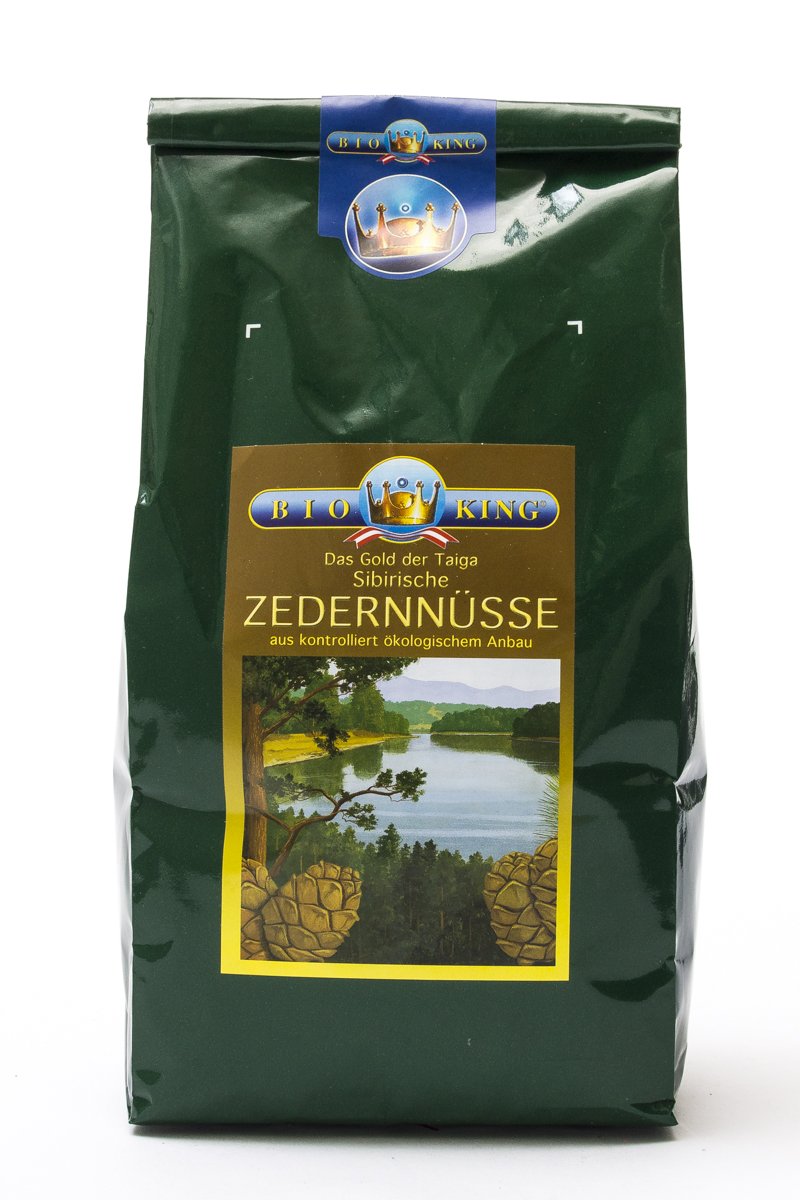 BioKing 1kg sibirische BIO ZEDERNNÜSSE