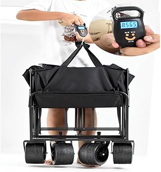 Amazon.co.jp: キャンプワゴン 屋台カート、折りたたみ式金属製