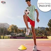 Vista 7 de GSi Hurdle Training Cones Multi Pack Sets Dual Purpose Agility Cones with Holes Ideal for Soccer, Kids, Dog, and Sports Training