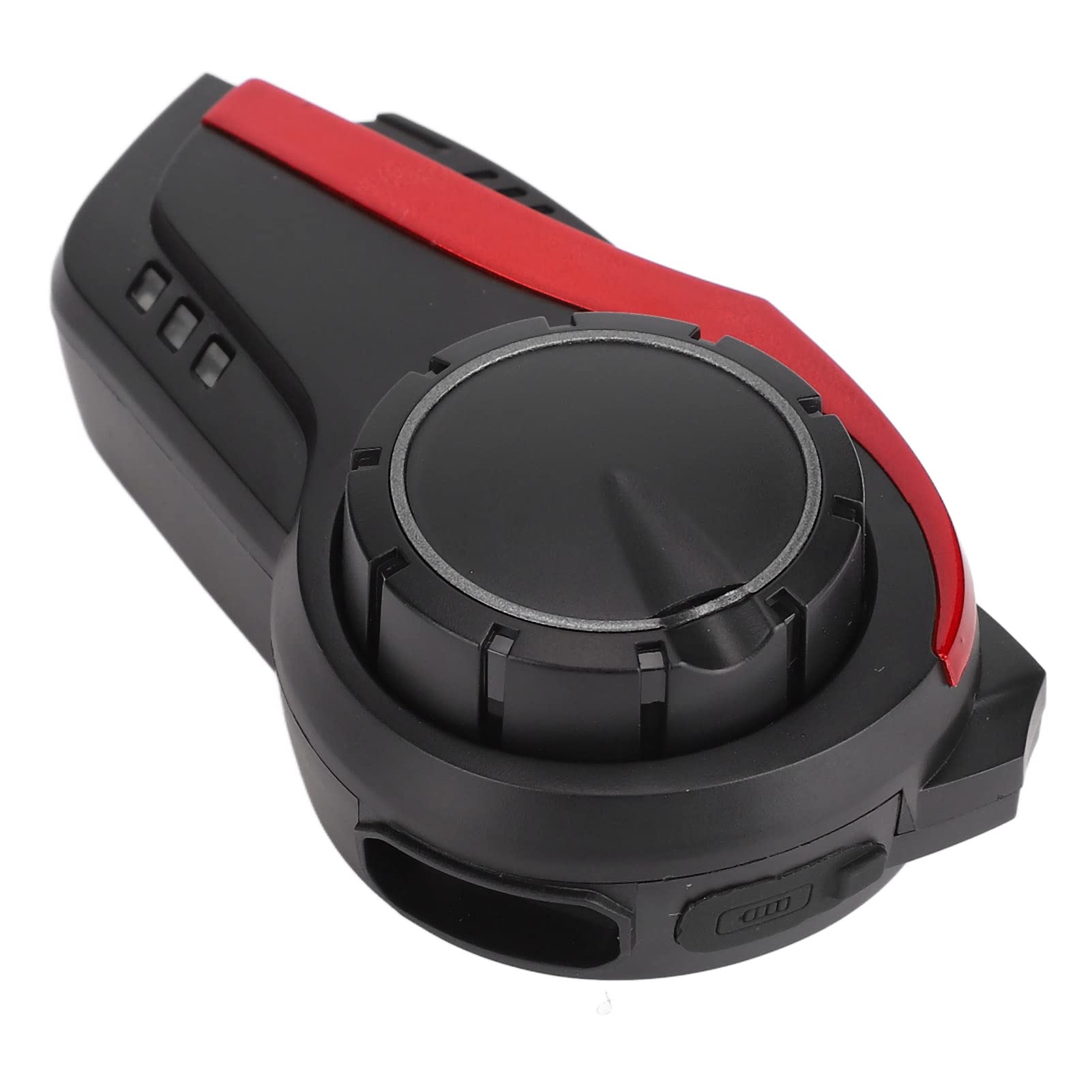 SIXRUN Casco Moto Bluetooth Auricolare, IP65 Impermeabile 900mAh (rosso)