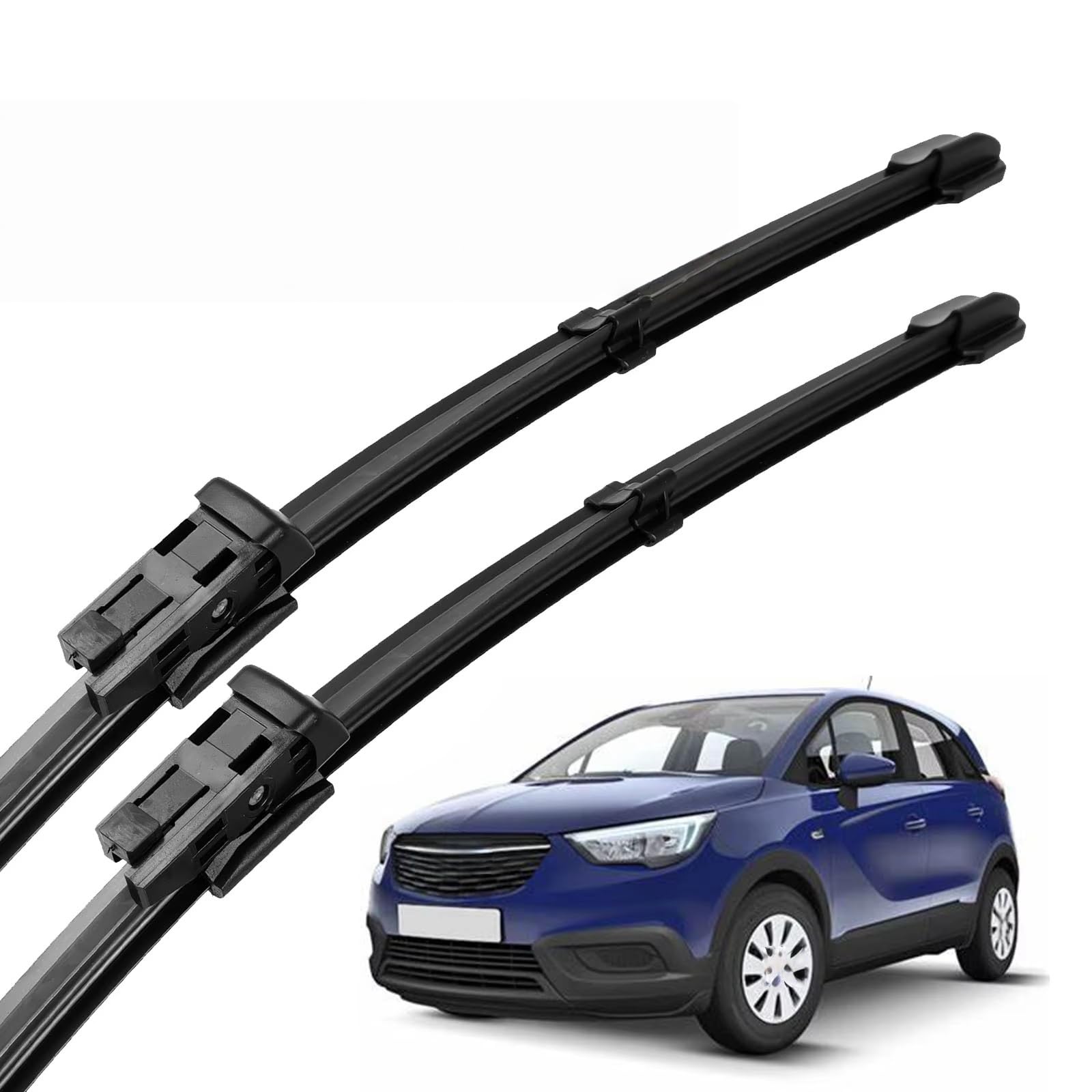 PAPEP Windscreen Wiper Blades for Opel Crossland X 2016-2026, Front Replacement Wipers OEM Quality Water Repellent Rubber Automotive Windshield
