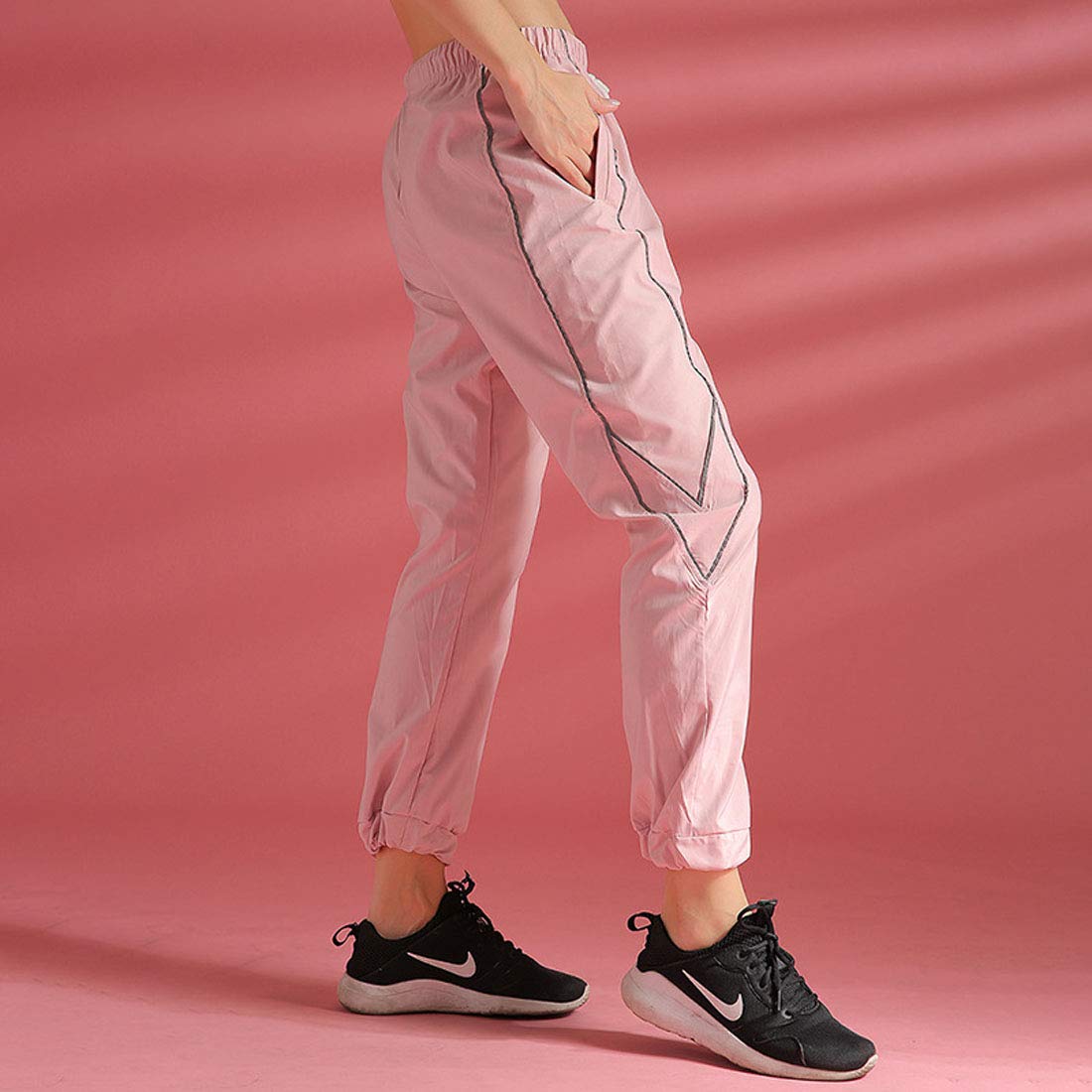 Moda Mallas Pantalones Deportivos Leggings Mujer, con Bolsillos Leggings De Entrenamiento para Correr, Ocio Transpirable Suelto, para Ciclismo De Gimnasio Running Daily Leisure Elegante
