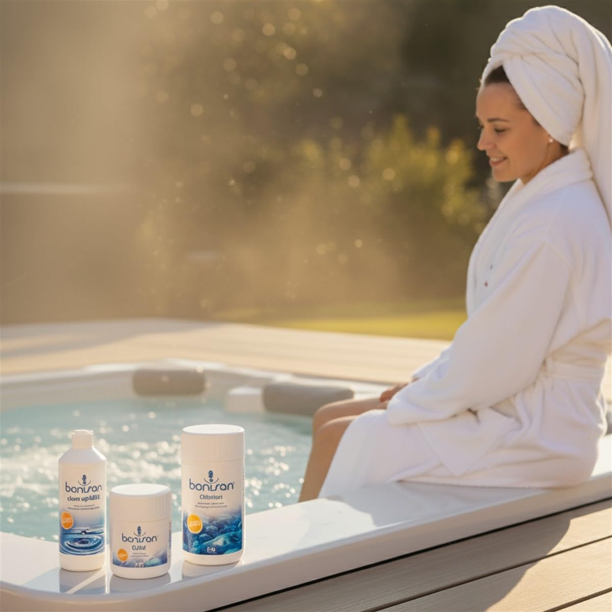 Banisan Whirlpool Pflege-Sparset 3-teilig Clean up! MAX 470 ml, Calcit 500 ml & Chlorisan 1 kg
