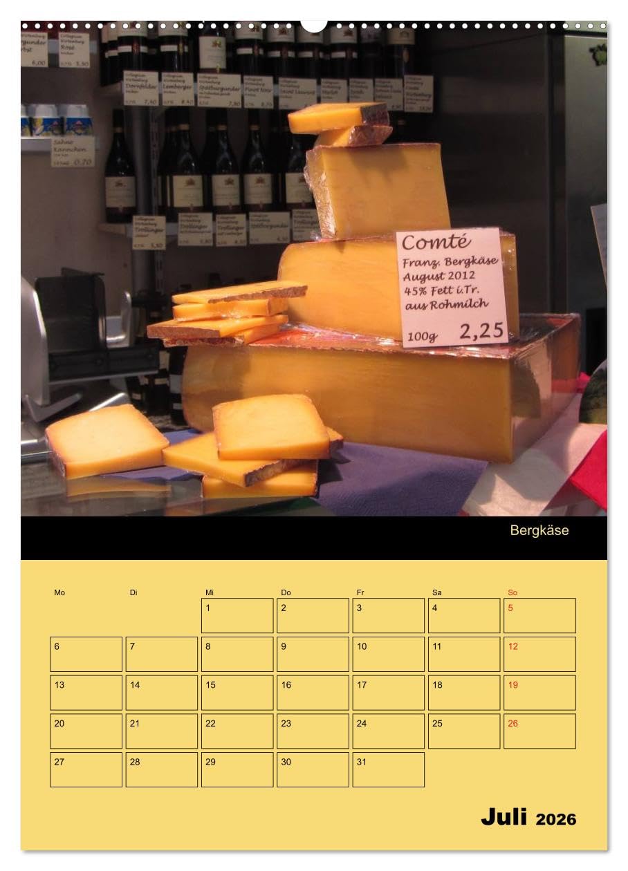 Alles Käse/Planer (hochwertiger Premium Wandkalender 2026 DIN A2 hoch), Kunstdruck in Hochglanz