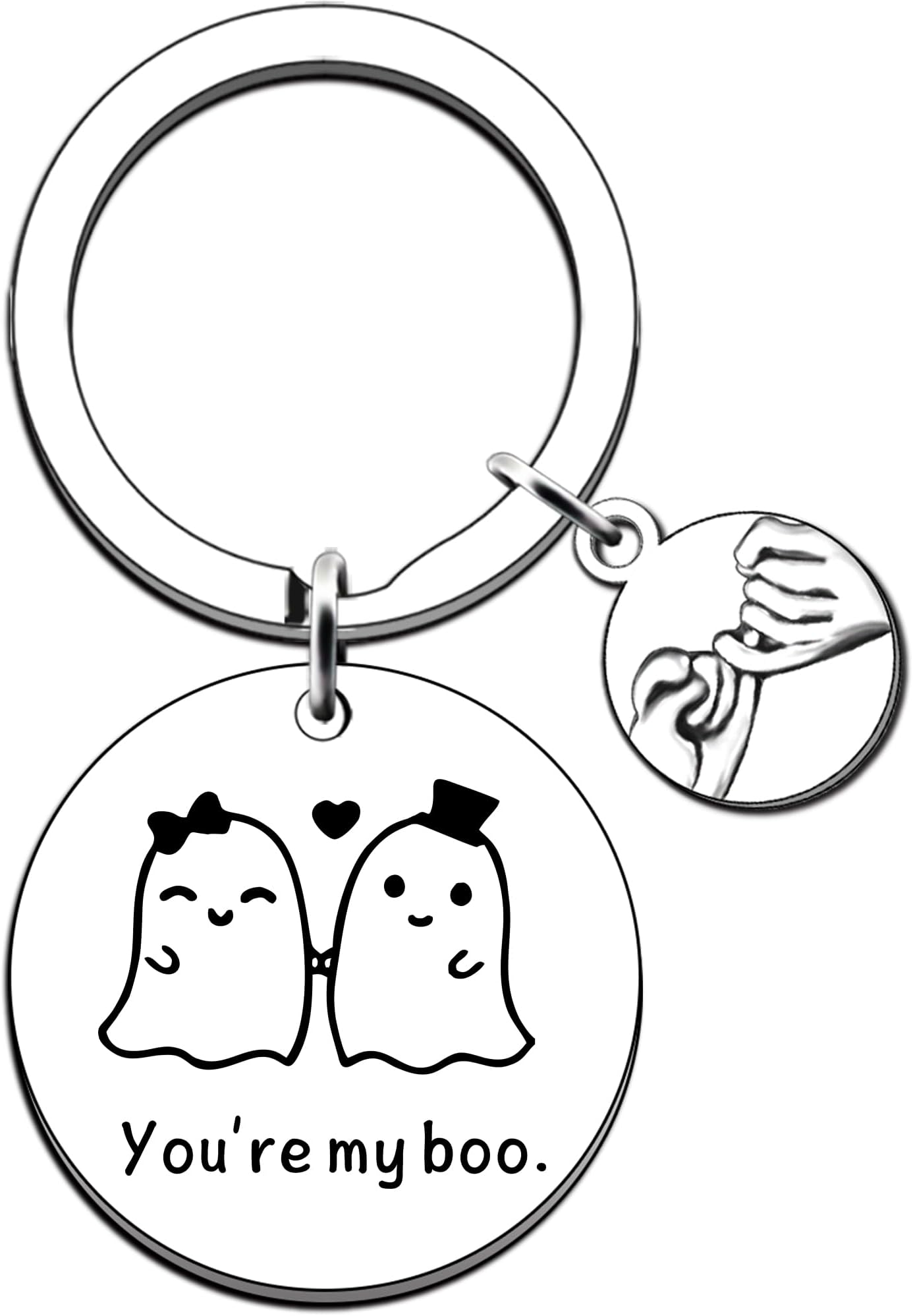 JMIMO Halloween Gifts Boo Basket Gifts for Women Men Cute Halloween Keyring Boyfriend Gifts Valentines Gifts for Him Husband From Girlfriend Wife