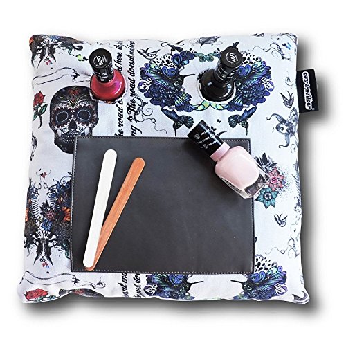 Coz-E-Nailbar Nail Bar Varnish Manicure Cushion - Hummingbird, Flamingo, Vintage Floral, Tropical Fern, Polka Dot Spotty, Tattoo, Butterfly Popsicle Prints (Tattoo)