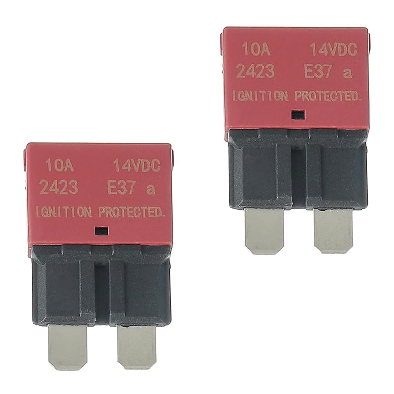 Disjuntor automotivo de lâmina ATC/ATO EPLZON E37 10 A, 14 V CC, rearme automático – 2 unidades