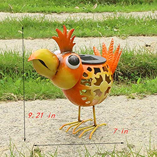 Animal Solar Lights,Metal Birds Garden Ornaments,Solar Yard Ornaments for Flowerbed Decorations and Lawn Yard Garden Décor - Thumbnail 2