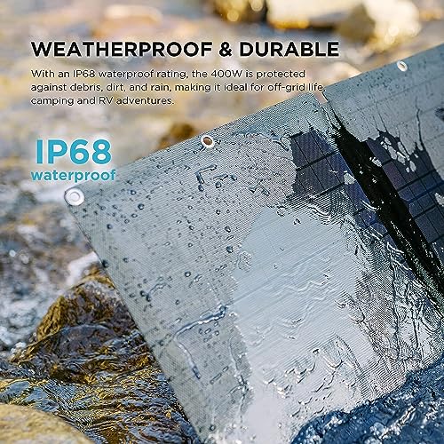 EF ECOFLOW Solar Generator 120V/3.6kWh DELTA Pro with 4x400W Portable Solar Panel, 23% High-Efficiency, 5 AC Outlets, 3600W Portable Power Station for Home Use Emergency Blackout Camping RV - Image 5