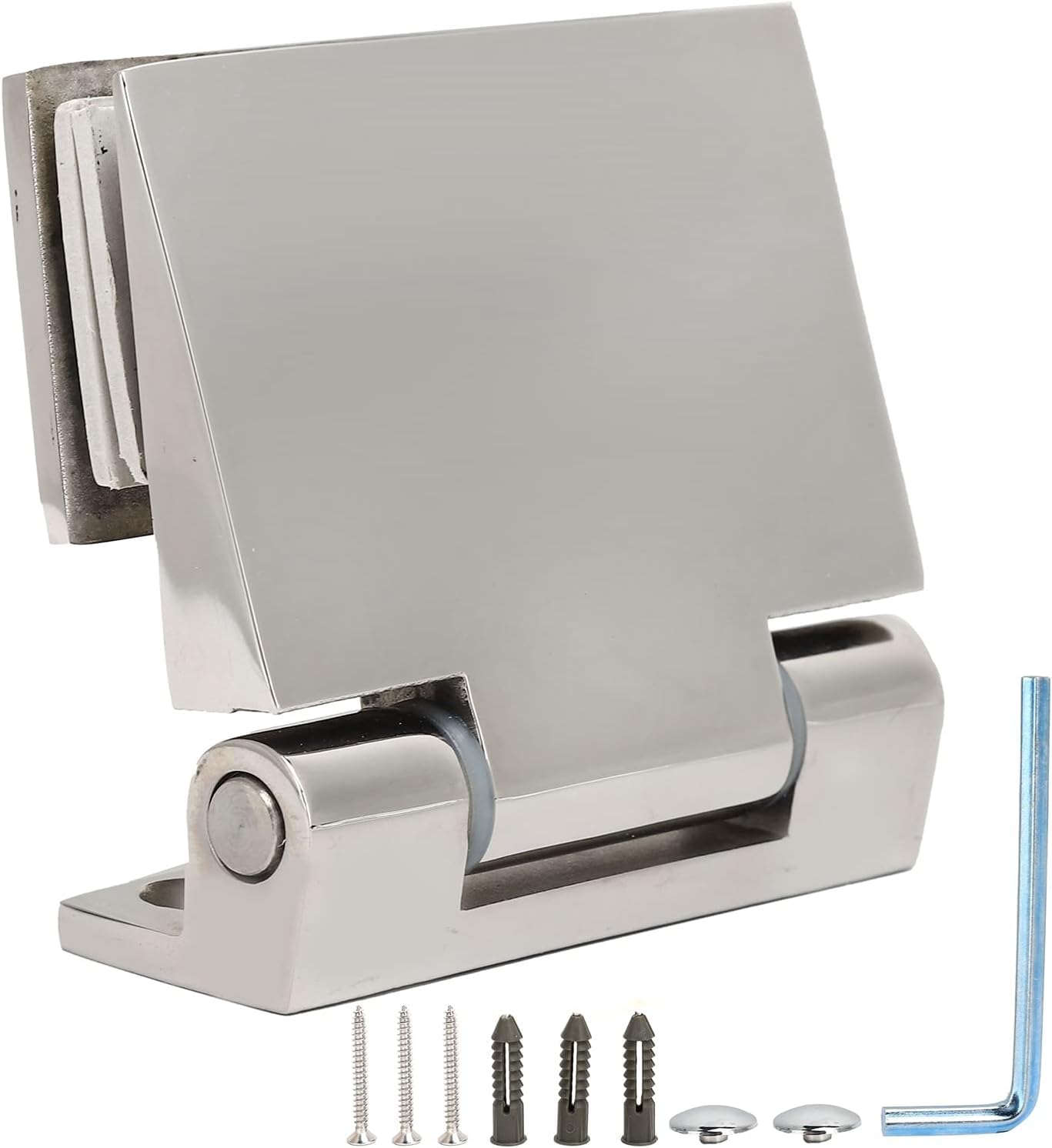 Glass Door Hinges, Frameless Glass Door Hinge, 304 Stainless Steel Toughened for