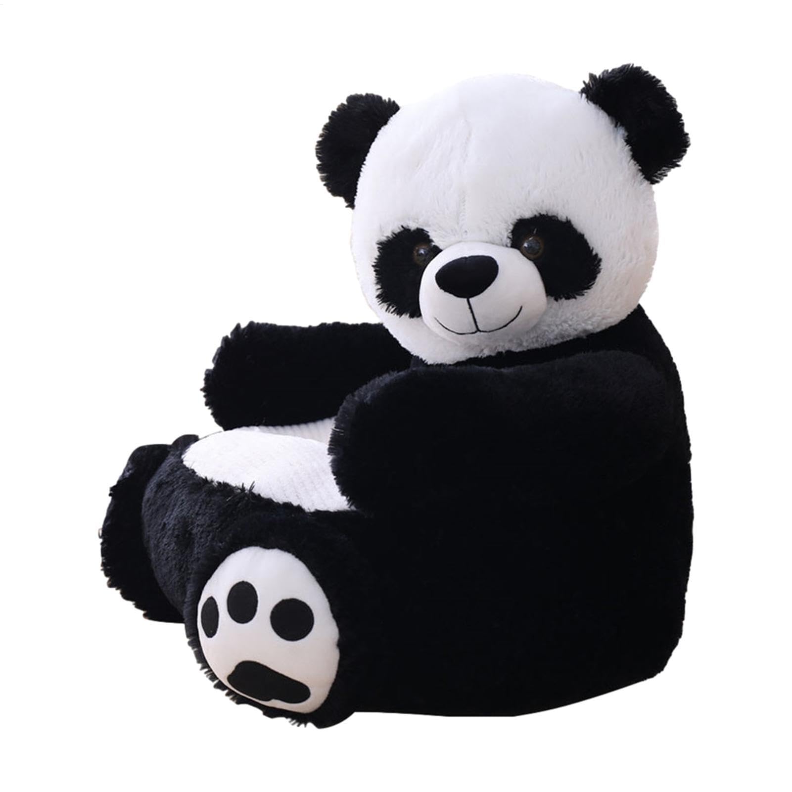 Kinder-Panda-Armlehnenstuhl – Plüsch-Panda-Sofa für Kinder, Tier-Lesestuhl | Weicher Panda-Sessel, Plüsch-Kindersofa, bequemer Armlehnenstuhl, Stützsitz für und Mädchen, Panda-Sitz für das Kind