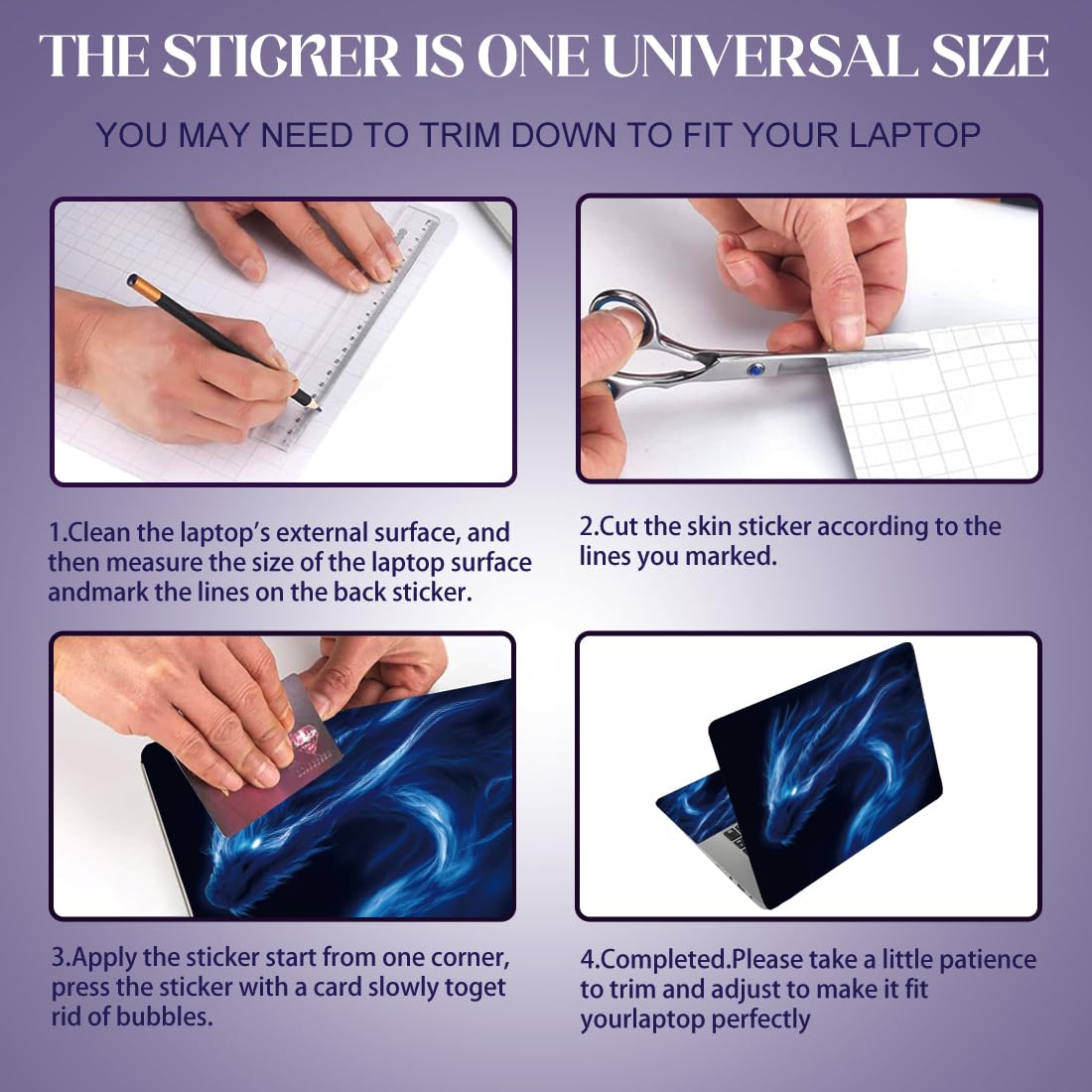 Autocollants Décoratifs Papillons Colorés Pour PC Portable - Protection Personnalisable Pour écran Et Pavé Tactile