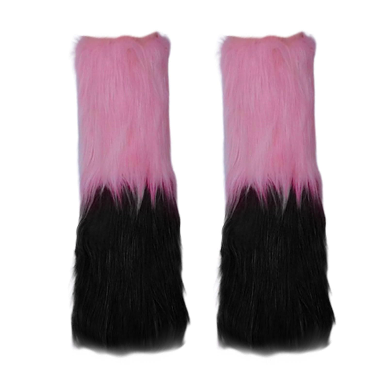 Winter Leg Warmers for Women Knit Leg Warmers Winter Warm Long Boot Socks Leg Warmers for Women Pink